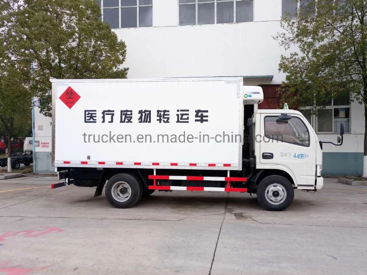 3ton 5ton Refrigerated Truck for Medical Waste Transportation with Sanitation Disinfection Device